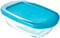 Pyrex Cook&Store - Recipiente Rectangular, 17 x 10 x 5 cm, Transparente + Tapa, Color Verde