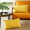 CaliTime Kissenbezüge Kissenhülle 2er-Pack Comfy Bolster Pillow Covers Cases for Couch Sofa Bed Comfort Supersoft Cord Corn Striped Both Sides 30cm x 50cm Gold Yellow