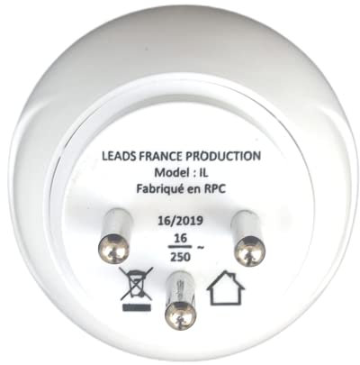 Adaptateur de Voyage France Vers Israël - Gamme Bulle- Bb0172 - Lte Design - Leach Travel Europe
