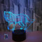 HPBN8 Ltd 3D Wolf Optical Illusions LED Lampen Fernbedienung USB Power 7/16 Farben 3D LED Lampe Formen Kinder Schlafzimmer Geburtstag Weihnachten Geschenke