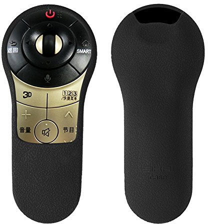 Fosa Staubdichte Silikon-Schutzhülle Tasche Cover für LG MR400/LA6150/6500 TV-Fernbedienung(Schwarz)