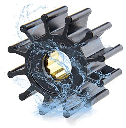 CarBole Wasserpumpenrad 12 Flügel Bootsrad Ersatz für Jabsco Sierra GLM Mallory Onan Perkins Volvo-Penta Yanmar Johnson 09-1027B 09-1027B-1 OMC 3588256