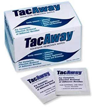 TacAway Lot de 50 lingettes dissolvantes pour pansements