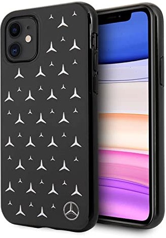 Mercedes Mehcn61espbk iPhone 11 6,1 Czarny/Preto Hardcase Silver Stars Pattern