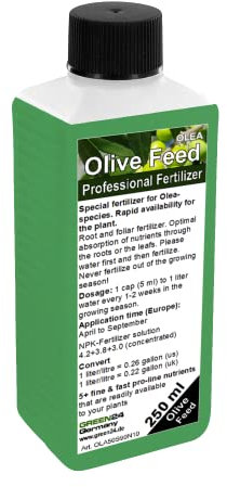 GREEN 24 Engrais olivier HIGH-TECH Olea NPK, pour plantes en massifs et bacs. 250ml