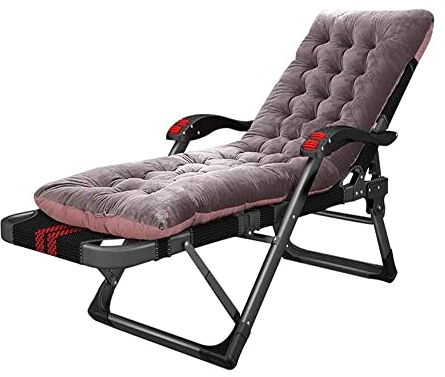 MOCHIYIA Liegestütze für Sun-Lounger hoch für Senioren mit Kissen Sauna Liege Pad extra breite Deck Chair Lounger Gartenlieger liegend Liegen Relaxation Liegestühle für Balkon Wohnzimmer