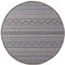 Taracarpet Outdoor Teppich Wetterfest Wohnzimmer Balkon Küchenteppich Flachgewebe Sisaloptik Muster Kelim blau 160x160 cm rund