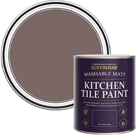 Rust-Oleum Wasserabweisender Küchenfliesenlack in mattem Finish -Flussufer 750ml