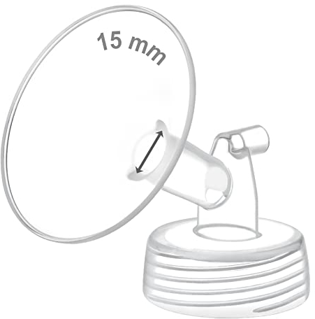 Maymom Pump Part Compatible with Spectra S1,S2 Spectra 9 Plus Breastpump; Incl Wide Mouth Flange (One flange-15mm. Flange) Not Original Spectra Flange; Not Spectra Baby USA Parts