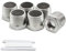 Bwintech 3 Pcs 3/8 mâle vers 1/4 femelle Raccord réducteur à douille hexagonale en acier inoxydable, filetage BSP, pour le raccordement de tuyaux