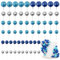 LARDUX 60 PCS Tortendeko Kugel - Backen Kuchen Dekorationen DIY Mini Ballon Cupcake Einsatz für Kinder Junge Geburtstag Party Baby Dusche Hochzeit - Marineblau