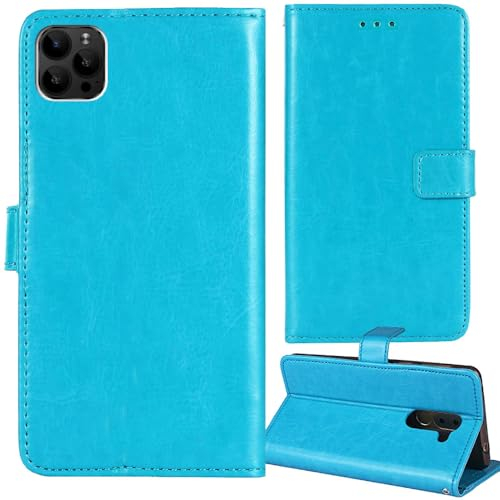 Anybird Flip Leder Tasche Hülle Für XGODY S21 5.5 Lederhülle Handyhülle Schutzhülle Klapphülle Handytasche Handy Etui Brieftasche Cover Case Abdeckung (Blau)