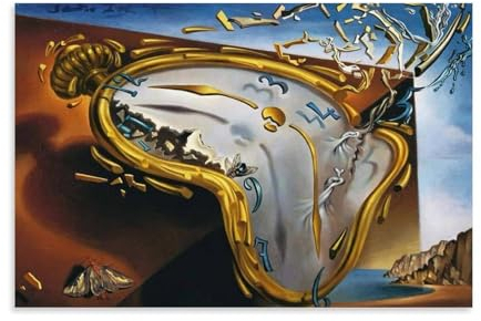 Salvador Dali Malerwerk (schmelzende Uhr), Poster, Heimdekoration, Wandkunst, hängendes Bild, Druck, Schlafzimmer, dekorative Gemälde, Raum, ästhetisch, 30 x 45 cm