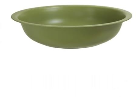 RiloStore 40x10cm Metallschale grün Zinkschale Waschschüssel o114 Vintage Schale Zink Dekoschale Metall Metallwanne Zinkwanne Pflanzschale mittelgrün grasgrün olivgrün