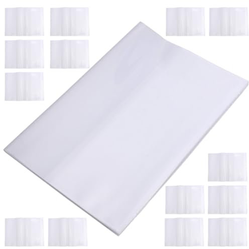 STOBOK 20stücke Transparentes Buchcover Dicke Wasserfeste Buchschutzfolie Für Schulbücher Und Hefte Robuster Buchschoner Wiederverwendbar Und Anti-kratzer
