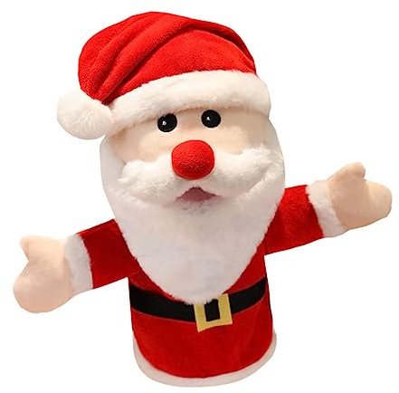 VICASKY 1stück Weihnachtsmann Handpuppe Interaktives Finger-Spielzeug Für Junge Mädchen Süße Handspielzeug Für Kreatives Rollenspiel Und Familienaktivitäten