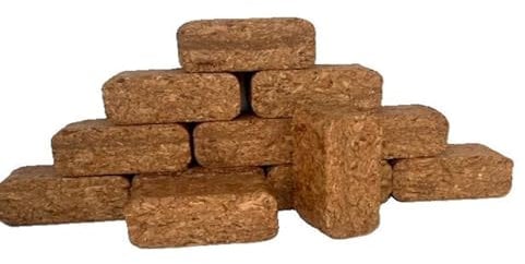 Kiln Dried Briquette Blocks, Natural Compressed Heat Briquettes for Log Burners, Campfires, Fire Pit & More. 24 Briquettes. Free Fast Delivery.