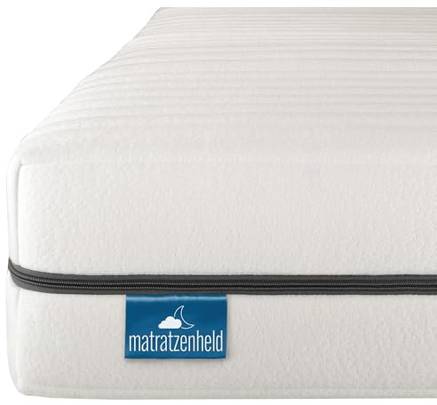 Matratzenheld Wellness Matratze | Ergonomische 7-Zonen Kaltschaummatratze | Härtegrad 5 (H5) ab 120 kg | Öko-Tex Zertifiziert | Höhe 18cm | 80 x 200cm