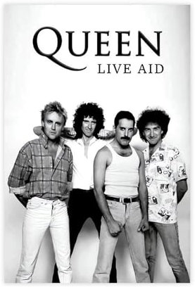 tcagd Poster auf Leinwand, Motiv: Queen Band Rock, Schlafzimmer, Dekoration, Landschaft, Büro, Raumdekoration, Geschenk, 30 x 45 cm