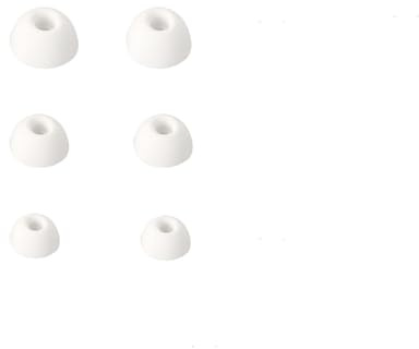 6 Stück für CMF by NOTHING BUDS Pro 2 Eartips Earbuds Tips Silikon Zubehör Earphone Kits Cover Replacement Ear Buds Tips Earcap (WHITE)