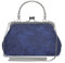 BAIGIO Clutch Damen Elegant Abendtasche Damen Vintage Clutch Tasche Kleine Tasche Floral Handtasche Umhängetasche für Party Hochzeit Brauttasche Spitze Blau Kettasche