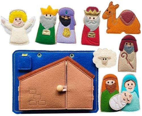 Bible Nativity Quiet Book, Handmade Felt Board Toy, Quiet Book Educational Toys, Advent Christmas Quiet Book, Christmas Quiet Book, Nativity Felt Toy Book, Educational Toys For Kids