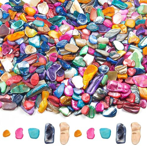 Carreaux de mosaïque en verre colorés, 155 g, carreaux de mosaïque en cristal multicolores, avec boîte, coquillages, pour bricolage de salle de bain, cuisine, décoration d'intérieur, projets