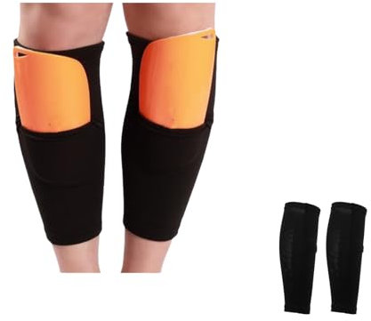 1 paire de protège-tibias de football pour hockey sur gazon, accessoire de sport pour haltérophilie, soulevé de terre, corde d'escalade, sauts (M)