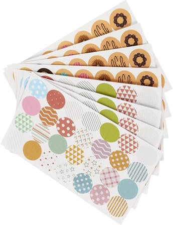 Housoutil Selbstklebende Lochverstärker Aufkleber 40 Blatt Transparent für Loseblattpapier Kreative Reparaturetiketten für Büro Schule