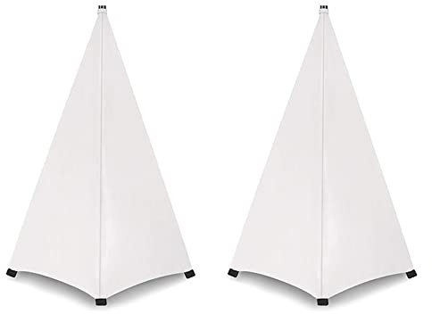 MVOSJFIE Universal Dj Light Speaker Stand Cover Double Sided Tripod Stand Skirt Scrim Cover Stretchable Material,2Pcs