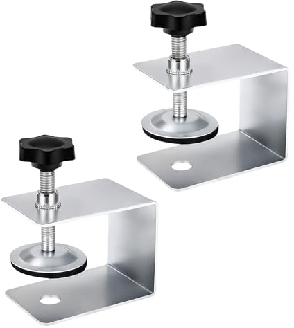 ZLKRHAK Lot de 2 pinces en C pour table - Pinces de serrage en acier inoxydable - Grande capacité de charge et résistance à la corrosion - Pinces de serrage réglables