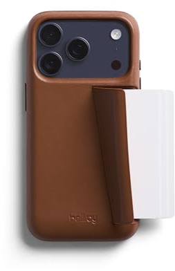 Bellroy Phone Case – 3 Card, kompatibel mit iPhone 17 Pro - Rust | Schlanke Leder-Handyhülle und Handy-Geldbörse für ein iPhone 17 Pro mit Platz für 3 Karten und schlankem Profil