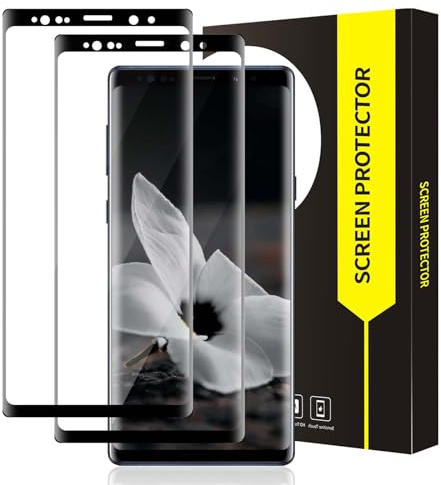 Cable Leader 2 Stück Schutzfolie für Panzerglas für Samsung Galaxy Note 8 Displayfolie, 9H Härte, 0,33mm Volle 3D-Abdeckung Schutzglas, Hohe Empfindlichkeit, HD Blasenfrei Note 8 Displayschutzfolie
