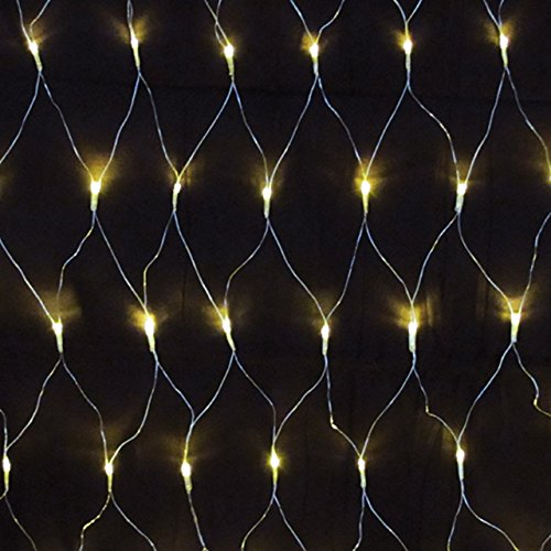 240er LED-Lichternetz innen u. außen Lichtfarbe warmweiss Kabelfarbe transparent