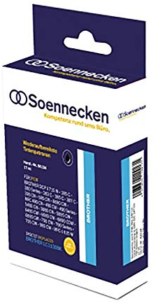 Soennecken Tintenpatrone 84134, Kompatibel mit: Brother LC1100BK, Kapazität: ca. 450 S., schwarz, Inhalt: 10 ml