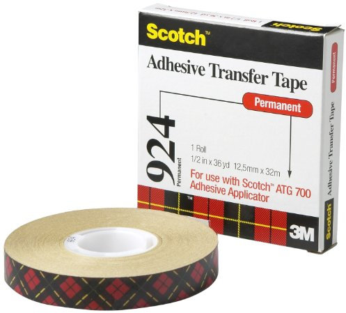Scotch ATG Adhesive Transfer Tape 924 Clear