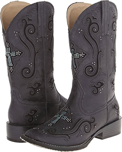 Roper Womens Faith Boot, Black, 11