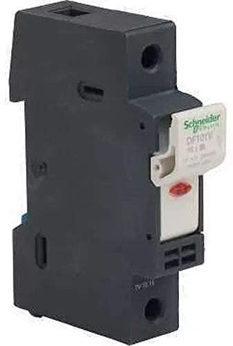 Schneider Electric Df101 V Tesys Isolateur de charge commutateur Porte fusible avec signalisation 10 x 38 mm 1P, 32 A, Lot de 12