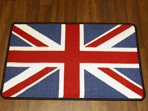 Retro Non Slip Union Jack Door Mat 50x80cm Red/White/Blue