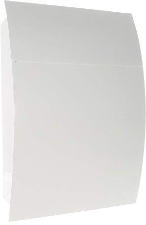 Profirst Mail PM 130 Briefkasten Weiß verdecktes Zylinderschloss 2 Schlüssel HxBxT 445x320x105 mm Wandbriefkasten inklusive Befestigungsmaterial