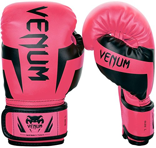 Gants de Boxe Enfant Venum Elite - Rose Fluo - S