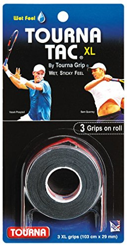 Tourna wandte 3 Blister 3-auf Grips TAC Unisex Erwachsene, schwarz