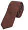DonDon Herren Krawatte 6 cm Baumwolle orange-schwarz