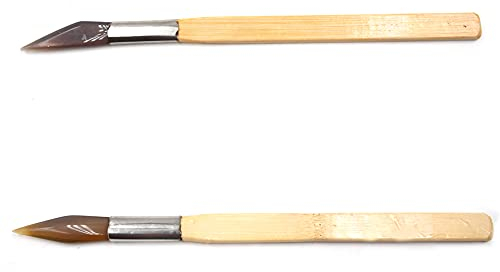 Chiloskit, Achat-Polierer, Poliermesser für Achat, Gold, Silber, Schmuck, Tonhandwerk, Juwelierwerkzeug, 2 Stück
