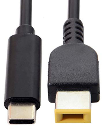 Chenyang 1.5m USB tipo C USB-C al rectángulo 11.0x4.5mm Cable de carga del disparador PD del enchufe de alimentación