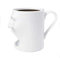 XINGYU Coffee Cup and Mug Face Ceramic Cookies Mug Dunk Mug Cookie Holder With Biscuit Holder Mug Ceramic Cookie Coffee Tea Mug (White)