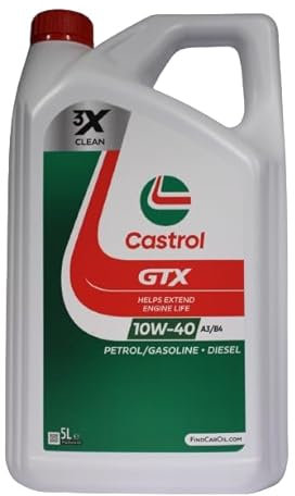 Huiles moteur 10w40 voiture essence diesel lubrifiant Castrol GTX ultraclean 10w40 A3/B4 avec porte-clés tire-bouchon 5lt