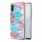 LINER Coque pour Xiaomi Redmi 9AT / Redmi 9A avec 360 Degrés Rotation Bague, Ultra Mince Élégant en Silicone Souple Motifs Colorés Coque Brillante Antichoc TPU Gel Etui Résistant - Bleu marbré