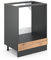 Vicco Meuble pour Four R-Line, Chêne de Force doré/Anthracite, 60 cm sans Plan de Travail