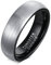 Gualiy Ring Herren Wolframcarbid, Wolfram Schwarz Matt Eheringe für Herren, Schwarz, Größe 60 (19.1)